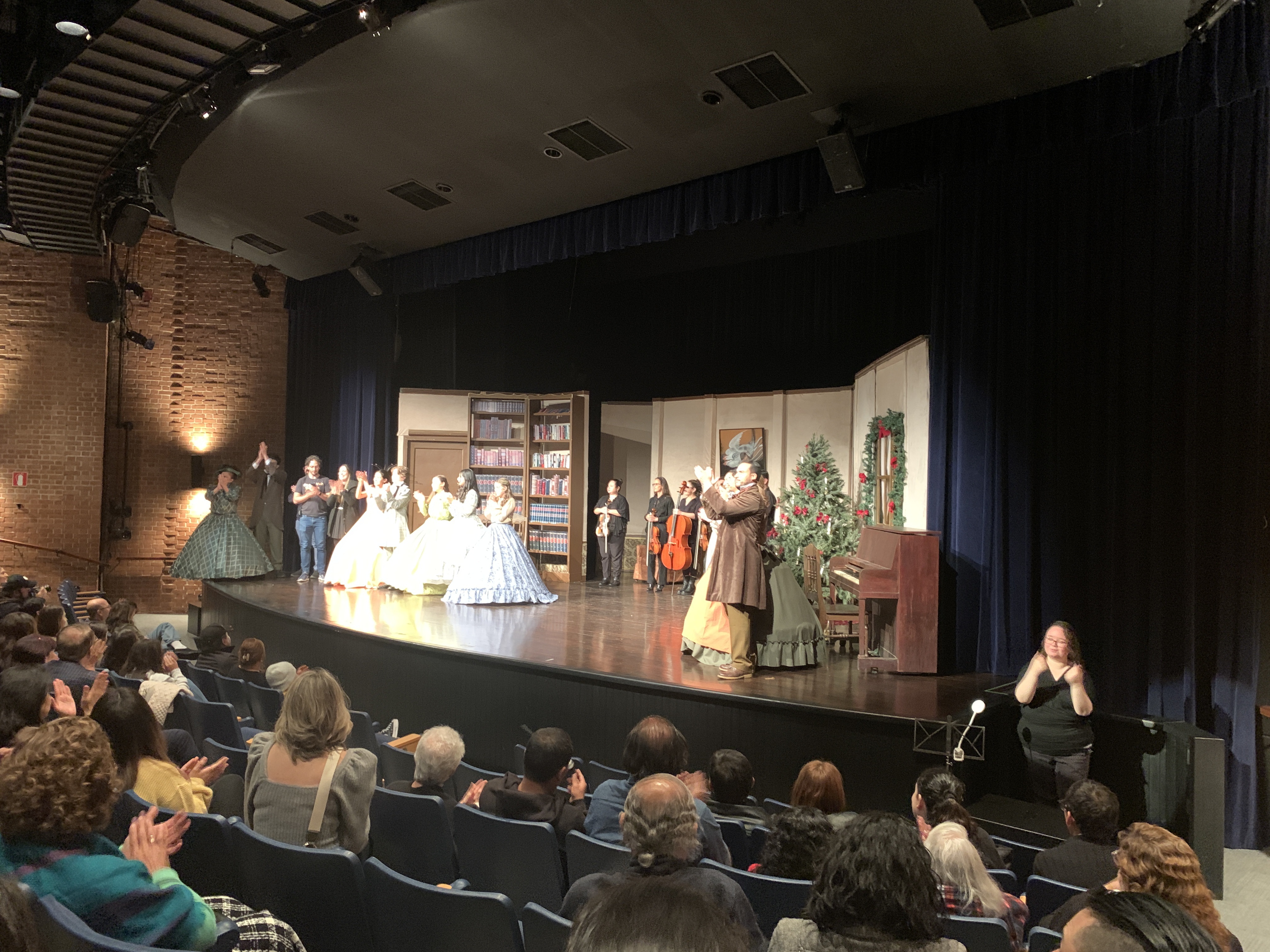 End Credits of the Play with the interpreter on the right